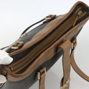 Christian Dior Honeycomb Canvas Tote Bag PVC Black Gold Auth ka3658-6