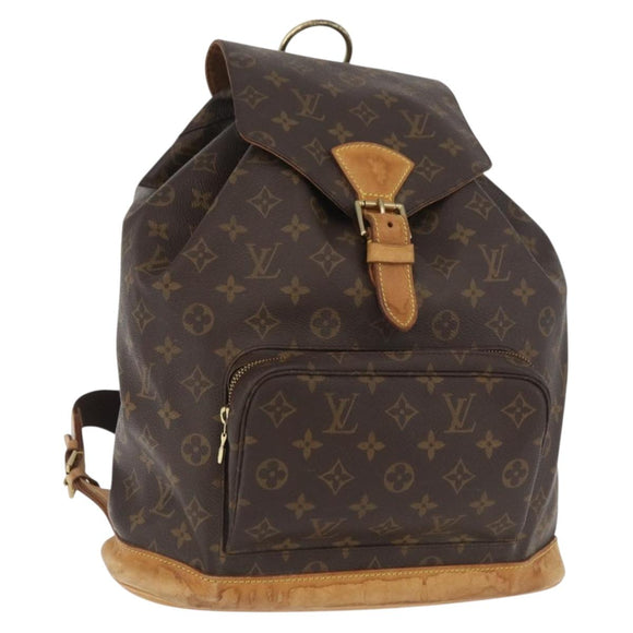 LOUIS VUITTON Monogram Montsouris GM Backpack M51135 LV Auth ka3662