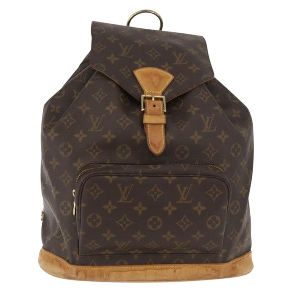 LOUIS VUITTON Monogram Montsouris GM Backpack M51135 LV Auth ka3662