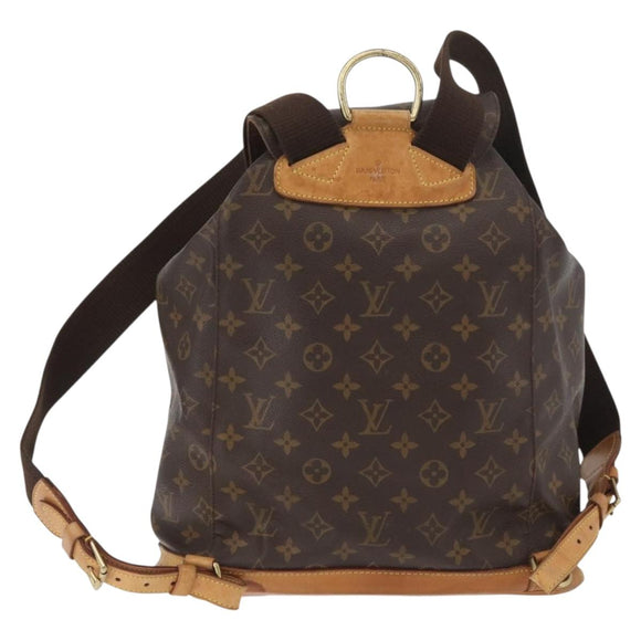 LOUIS VUITTON Monogram Montsouris GM Backpack M51135 LV Auth ka3662