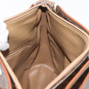 CELINE Macadam Canvas Hand Bag PVC Leather Brown Gold Auth ka3666-19
