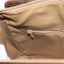 CELINE Macadam Canvas Hand Bag PVC Leather Brown Gold Auth ka3666-21