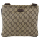 GUCCI GG Supreme Shoulder Bag PVC Beige Gold 201538 Auth ka3667-13