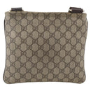GUCCI GG Supreme Shoulder Bag PVC Beige Gold 201538 Auth ka3667-2