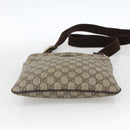 GUCCI GG Supreme Shoulder Bag PVC Beige Gold 201538 Auth ka3667-5