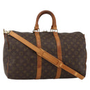 LOUIS VUITTON Monogram Keepall Bandouliere 45 Boston Bag M41418 LV Auth ka3673-1