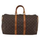 LOUIS VUITTON Monogram Keepall Bandouliere 45 Boston Bag M41418 LV Auth ka3673-13