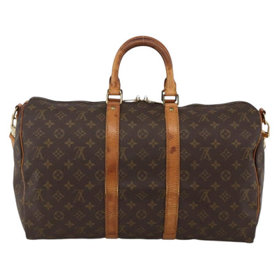 LOUIS VUITTON Monogram Keepall Bandouliere 45 Boston Bag M41418 LV Auth ka3673 - 0