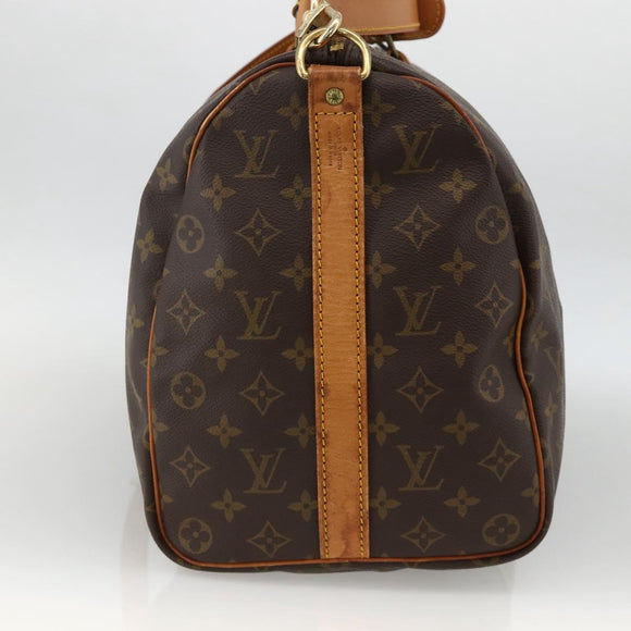 LOUIS VUITTON Monogram Keepall Bandouliere 45 Boston Bag M41418 LV Auth ka3673