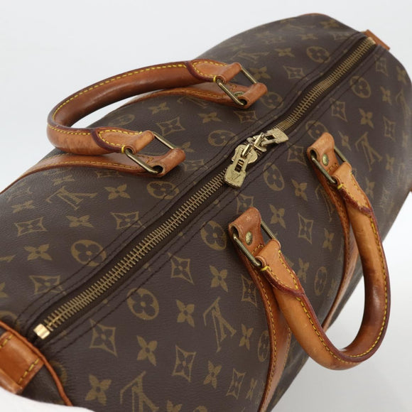 LOUIS VUITTON Monogram Keepall Bandouliere 45 Boston Bag M41418 LV Auth ka3673