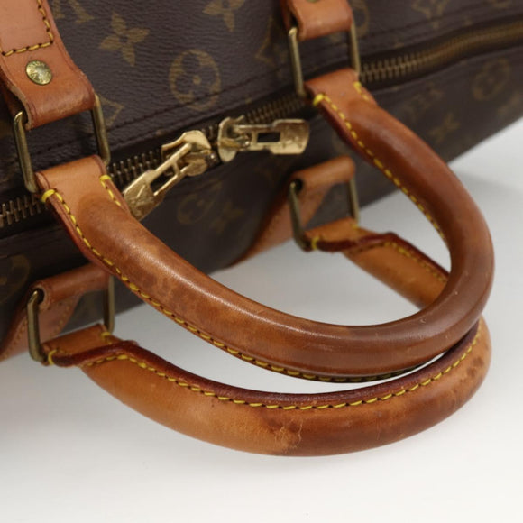 LOUIS VUITTON Monogram Keepall Bandouliere 45 Boston Bag M41418 LV Auth ka3673
