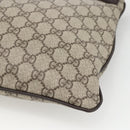 GUCCI GG Supreme Shoulder Bag PVC Beige Silver 141626 Auth ka3675-15