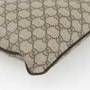 GUCCI GG Supreme Shoulder Bag PVC Beige Silver 141626 Auth ka3675-16