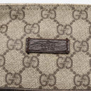 GUCCI GG Supreme Shoulder Bag PVC Beige Silver 141626 Auth ka3675-17