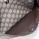 GUCCI GG Supreme Shoulder Bag PVC Beige Silver 141626 Auth ka3675-23