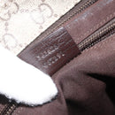 GUCCI GG Supreme Shoulder Bag PVC Beige Silver 141626 Auth ka3675-12