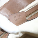 GUCCI Tote Bag Leather Brown Silver 267903 Auth ka3676-12