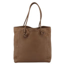 GUCCI Tote Bag Leather Brown Silver 267903 Auth ka3676-2