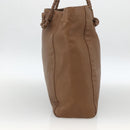 GUCCI Tote Bag Leather Brown Silver 267903 Auth ka3676-3