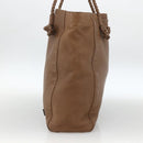 GUCCI Tote Bag Leather Brown Silver 267903 Auth ka3676-4