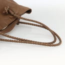 GUCCI Tote Bag Leather Brown Silver 267903 Auth ka3676-7