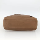 GUCCI Tote Bag Leather Brown Silver 267903 Auth ka3676-5