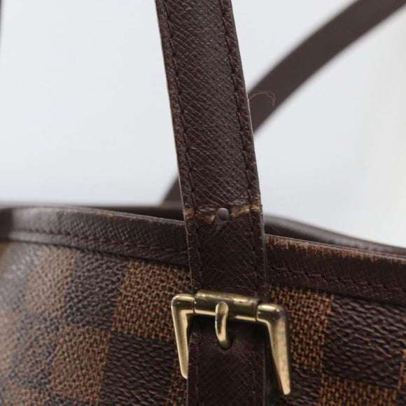 LOUIS VUITTON Damier Ebene Marais Shoulder Bag N42240 LV Auth ka3679