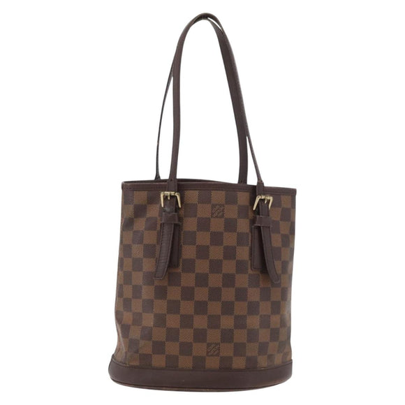 LOUIS VUITTON Damier Ebene Marais Shoulder Bag N42240 LV Auth ka3679