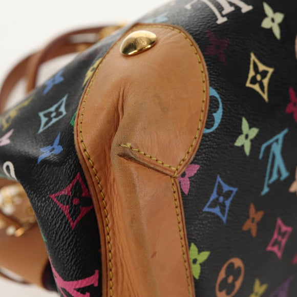 LOUIS VUITTON Monogram Multicolor Ursula Tote Bag Black M40124 LV Auth ka367AV