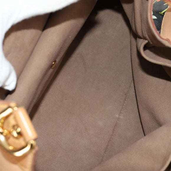 LOUIS VUITTON Monogram Multicolor Ursula Tote Bag Black M40124 LV Auth ka367AV