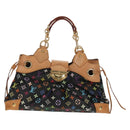 LOUIS VUITTON Monogram Multicolor Ursula Tote Bag Black M40124 LV Auth ka367AV-13
