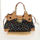 LOUIS VUITTON Monogram Multicolor Ursula Tote Bag Black M40124 LV Auth ka367AV-12