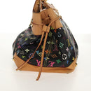 LOUIS VUITTON Monogram Multicolor Ursula Tote Bag Black M40124 LV Auth ka367AV-3