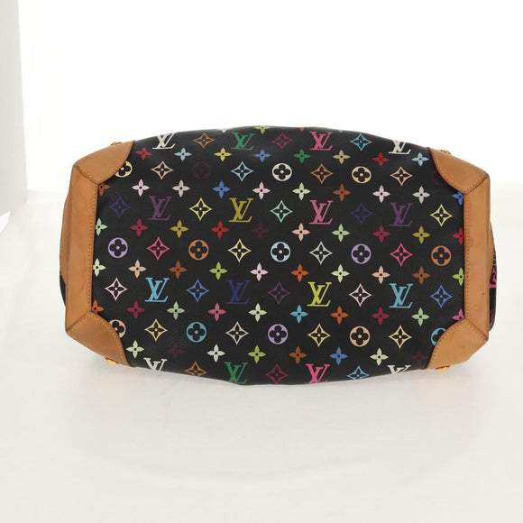LOUIS VUITTON Monogram Multicolor Ursula Tote Bag Black M40124 LV Auth ka367AV