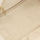 PRADA Canapa GM Hand Bag Canvas Ivory Gold Auth ka3683-16