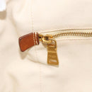 PRADA Canapa GM Hand Bag Canvas Ivory Gold Auth ka3683-19