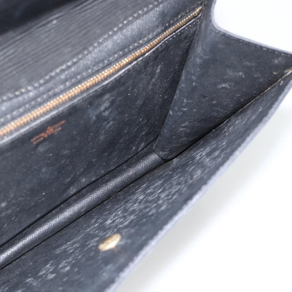 LOUIS VUITTON Epi Montaigne 27 Clutch Bag Black M52652 LV Auth ka3686