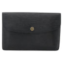 LOUIS VUITTON Epi Montaigne 27 Clutch Bag Black M52652 LV Auth ka3686-13