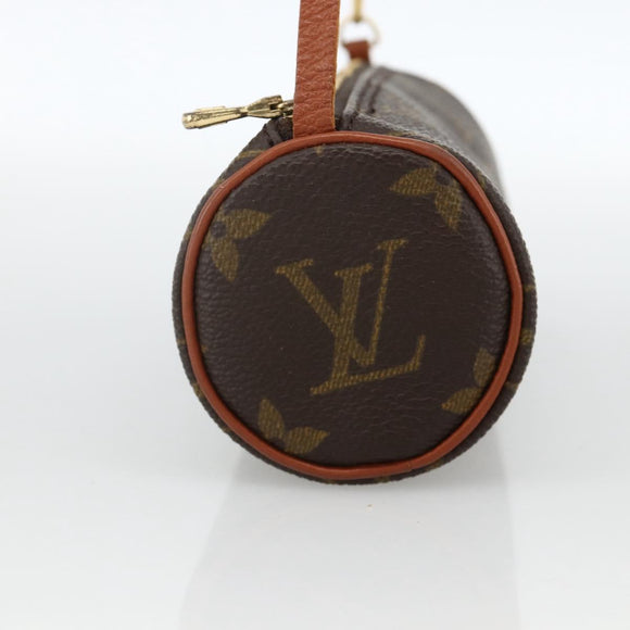 LOUIS VUITTON Monogram Papillon Pouch LV Auth ka3688
