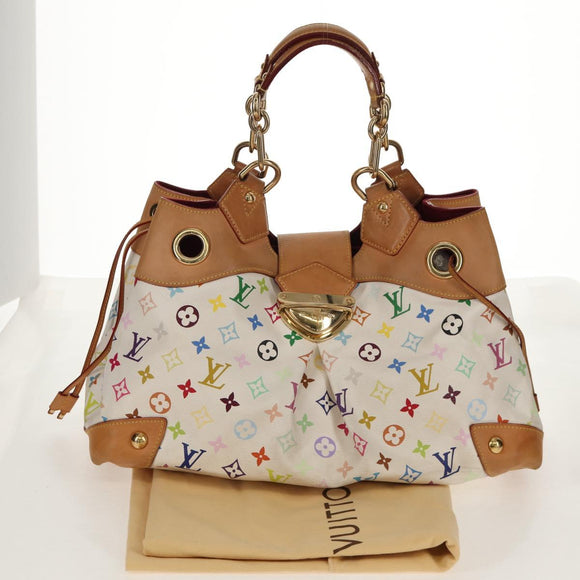 LOUIS VUITTON Monogram Multicolor Ursula Tote Bag White M40123 LV Auth ka368AV