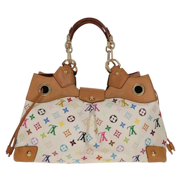 LOUIS VUITTON Monogram Multicolor Ursula Tote Bag White M40123 LV Auth ka368AV