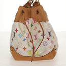 LOUIS VUITTON Monogram Multicolor Ursula Tote Bag White M40123 LV Auth ka368AV-4