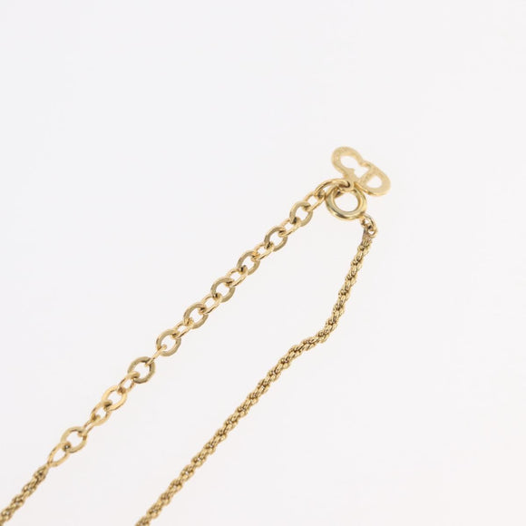 Christian Dior Necklace metal Gold Auth ka3695A