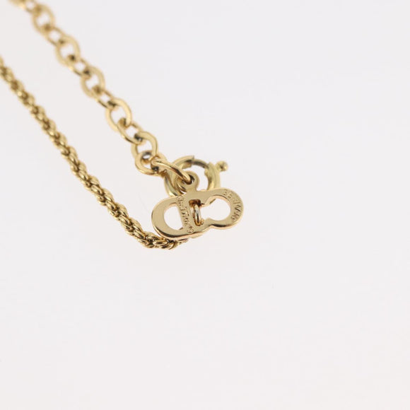 Christian Dior Necklace metal Gold Auth ka3695A