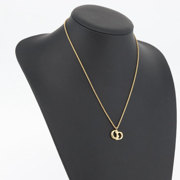 Christian Dior Necklace metal Gold Auth ka3695A