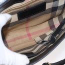 BURBERRY Shoulder Bag Leather Black Gold Auth ka370-18