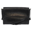 BURBERRY Shoulder Bag Leather Black Gold Auth ka370-3