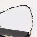BURBERRY Shoulder Bag Leather Black Gold Auth ka370-8