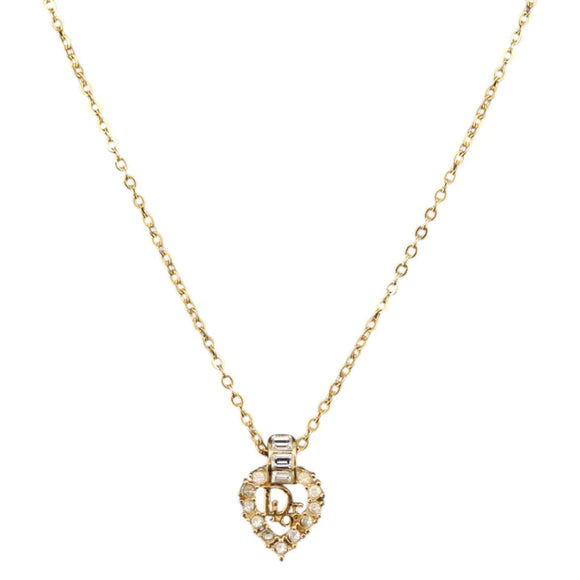 Christian Dior Necklace metal Gold Auth ka3707A
