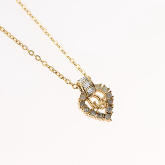 Christian Dior Necklace metal Gold Auth ka3707A